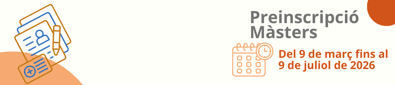 PREINSCRIPCIÓ MÀSTERS PROPIS 2026/27